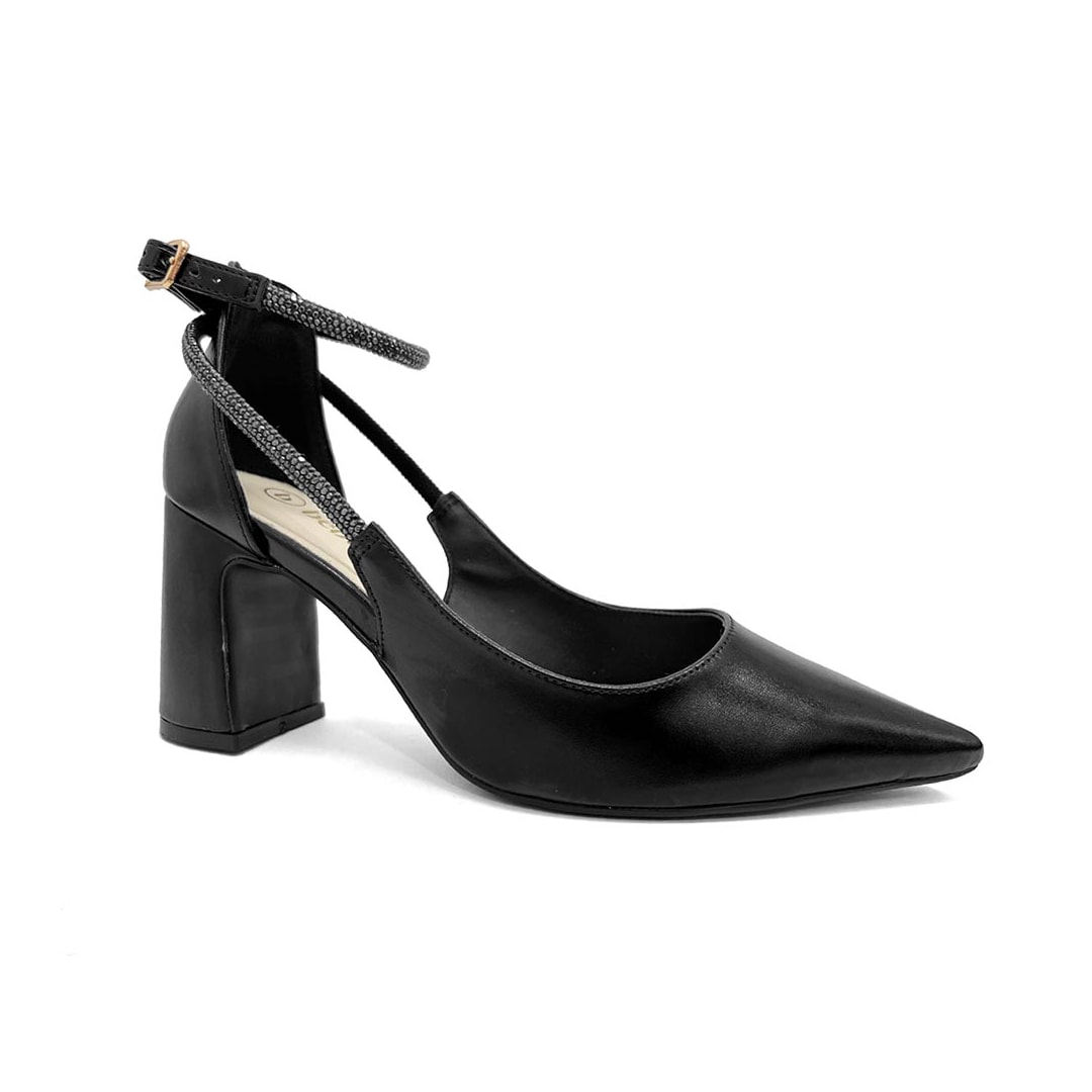 Sapato Bebecê Scarpin Bico Fino T7021-204 Preto