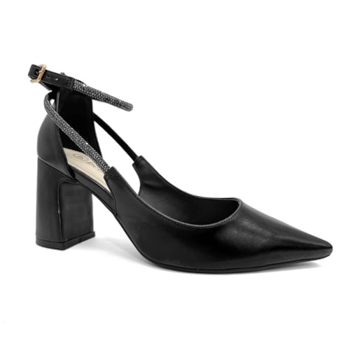 Sapato Bebecê Scarpin Bico Fino T7021-204 Preto