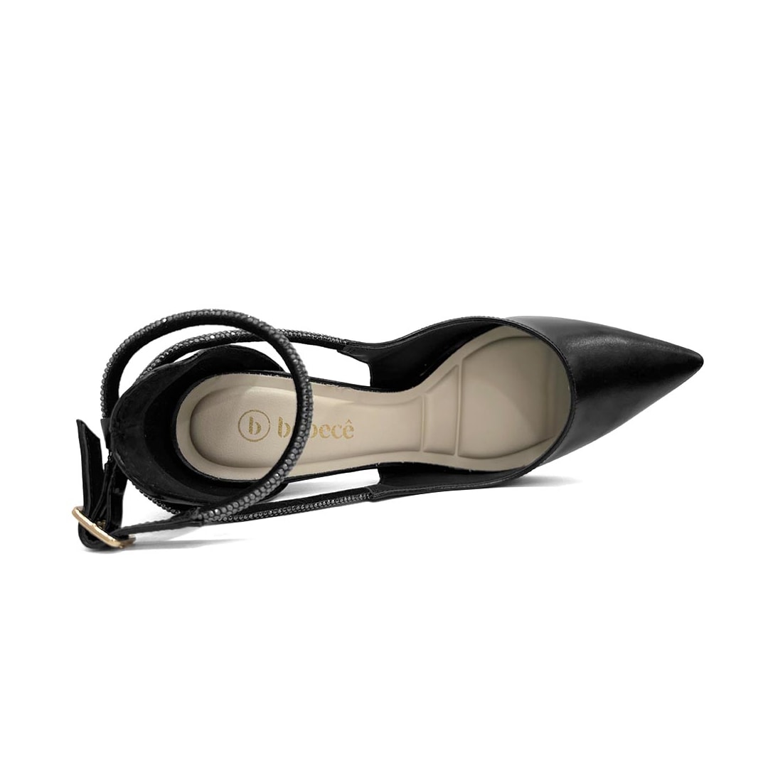 Sapato Bebecê Scarpin Bico Fino T7021-204 Preto