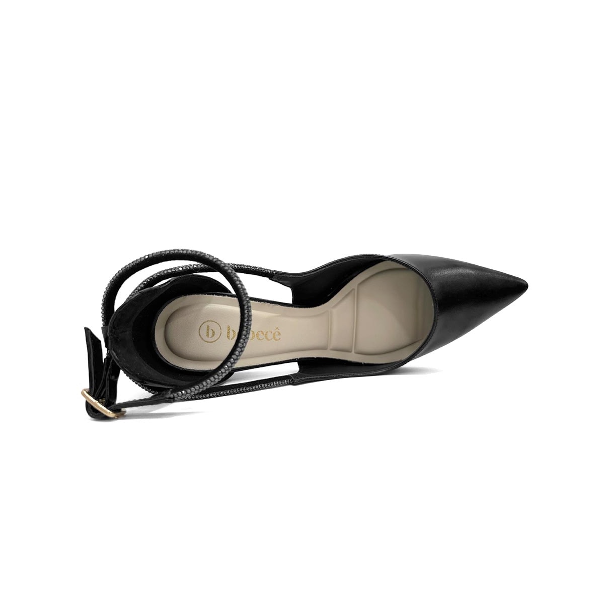 Sapato Bebecê Scarpin Bico Fino T7021-204 Preto