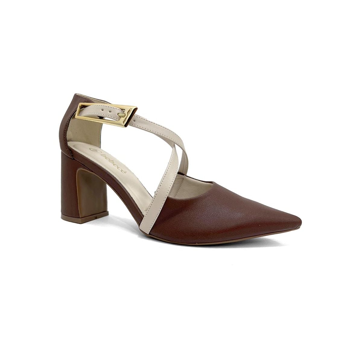 Sapato Bebecê Scarpin Bico Fino T7021-222 Chocolate Sapato Bebecê Scarpin Bico Fino T7021-222 Chocolate