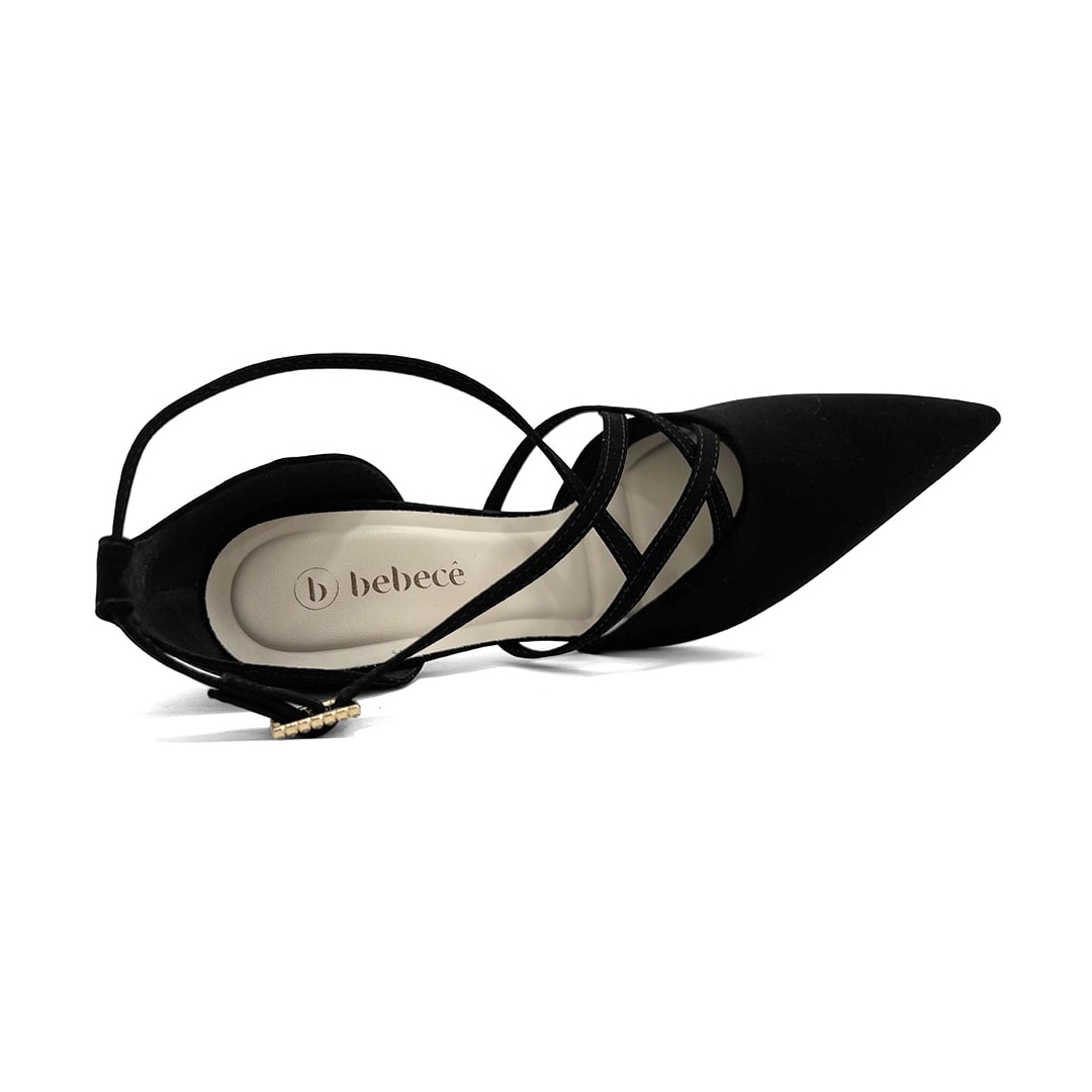 Sapato Bebecê Scarpin Bico Fino T9419-230 Preto Sapato Bebecê Scarpin Bico Fino T9419-230 Preto