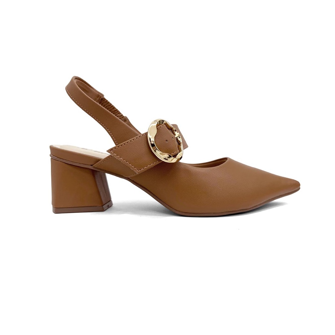 Sapato Bebecê Slingback Boneca T3838-537 Canela