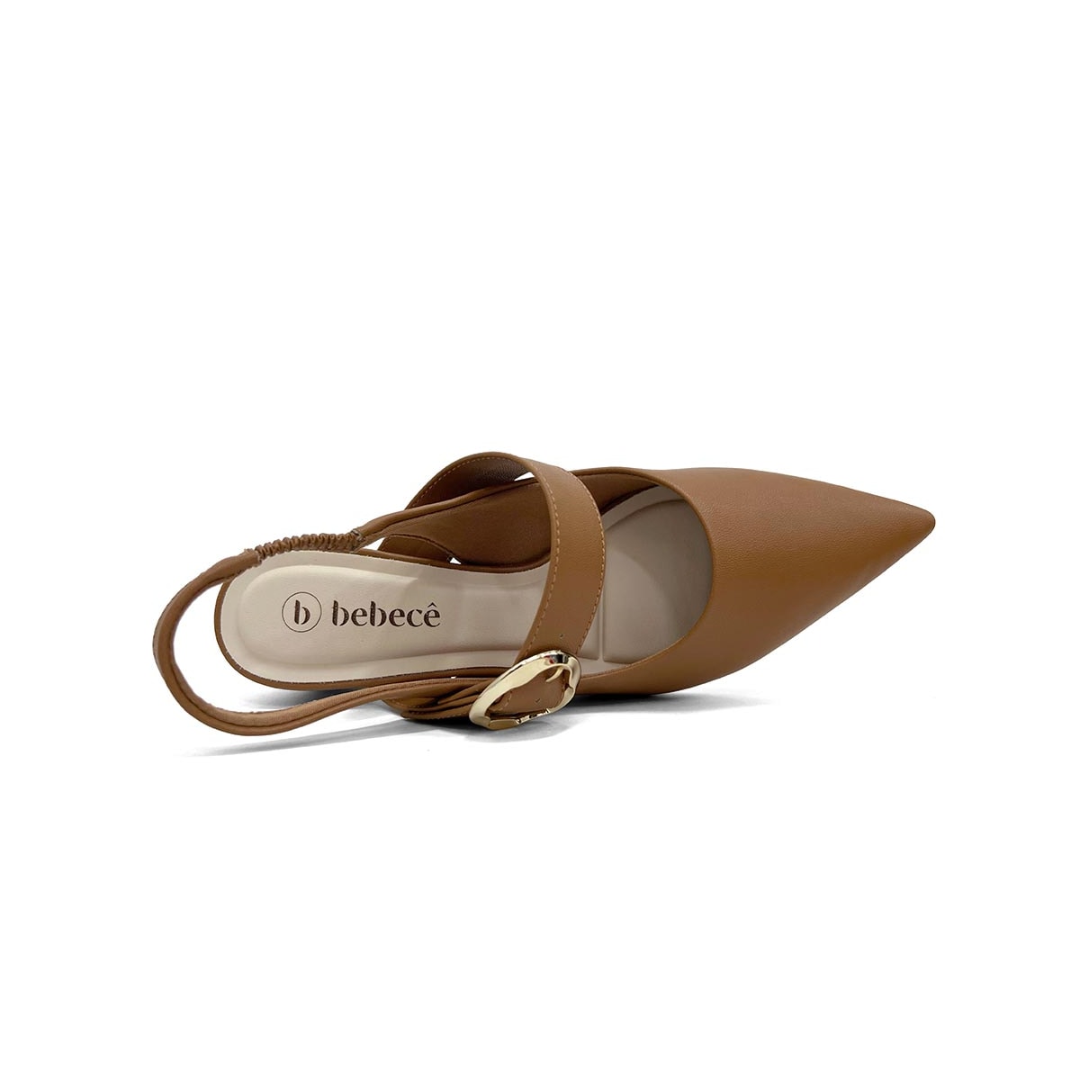 Sapato Bebecê Slingback Boneca T3838-537 Canela