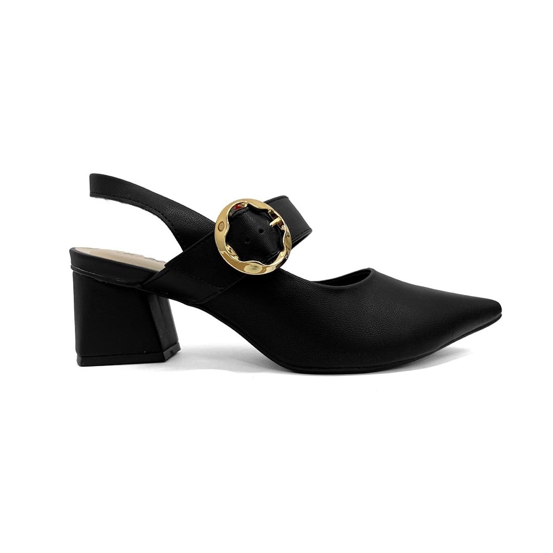 Sapato Bebecê Slingback Boneca T3838-537 Preto Sapato Bebecê Slingback Boneca T3838-537 Preto