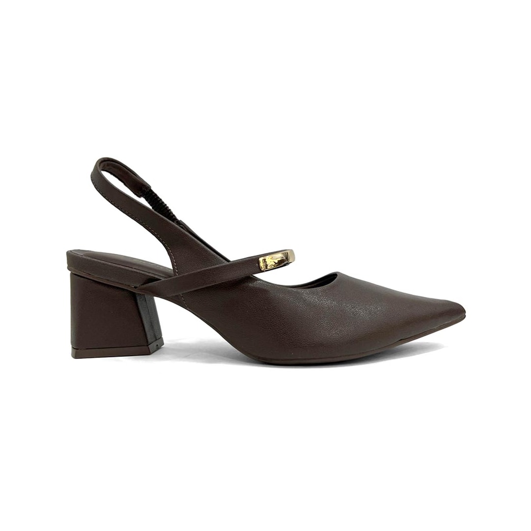 Sapato Bebecê Slingback T3838-578 Expresso Sapato Bebecê Slingback T3838-578 Expresso