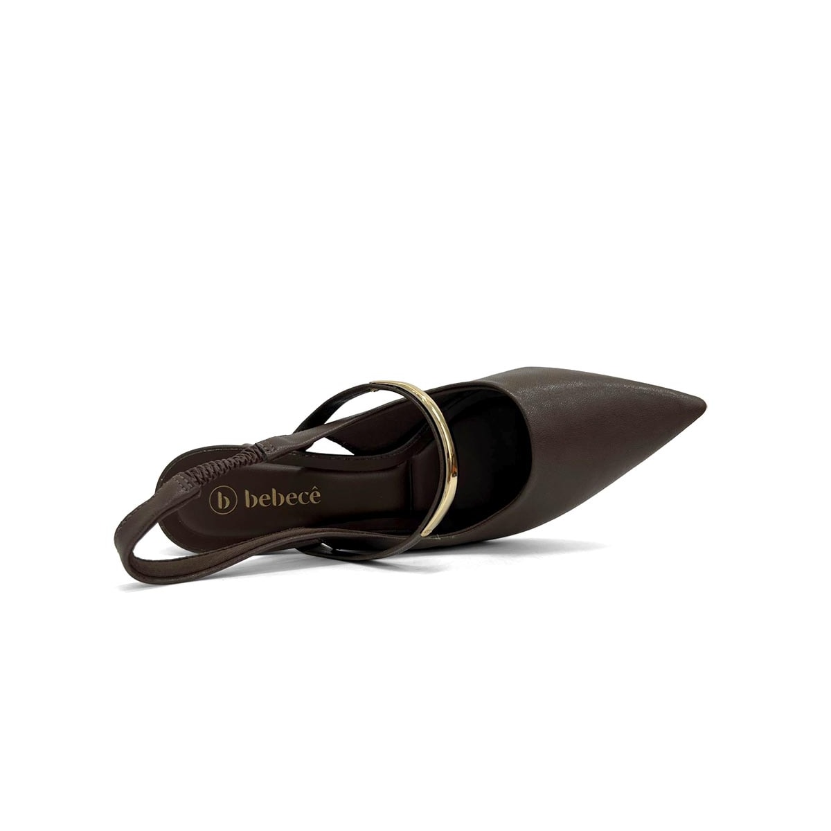 Sapato Bebecê Slingback T3838-578 Expresso Sapato Bebecê Slingback T3838-578 Expresso