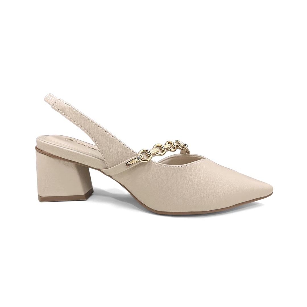 Sapato Bebecê Slingback T3838-579 Aveia Sapato Bebecê Slingback T3838-579 Aveia