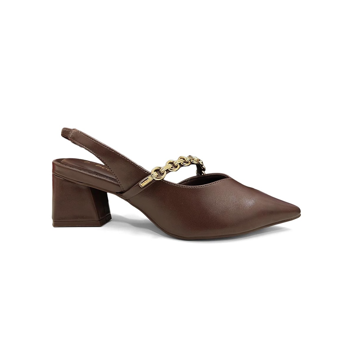 Sapato Bebecê Slingback T3838-579 Expresso Sapato Bebecê Slingback T3838-579 Expresso