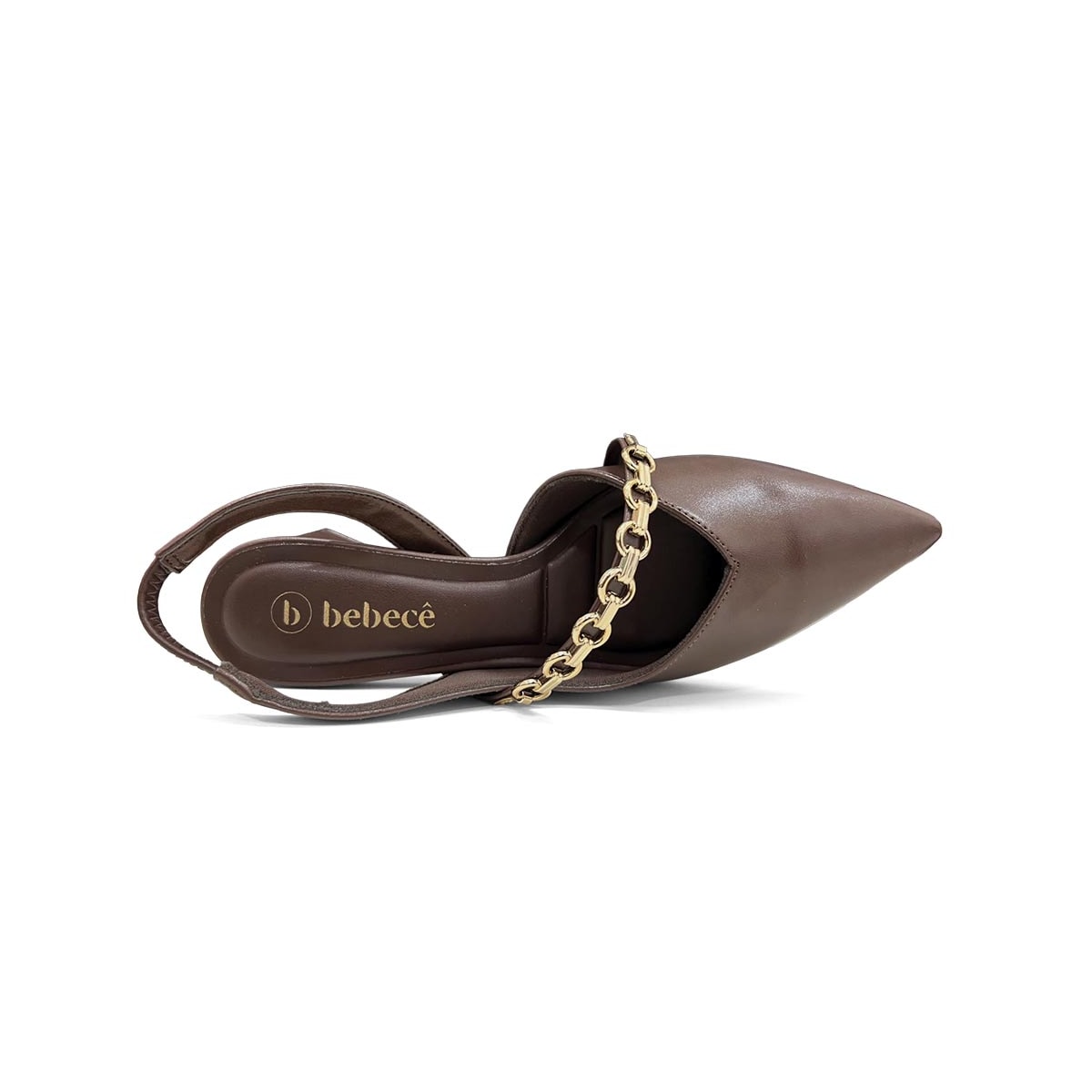 Sapato Bebecê Slingback T3838-579 Expresso Sapato Bebecê Slingback T3838-579 Expresso