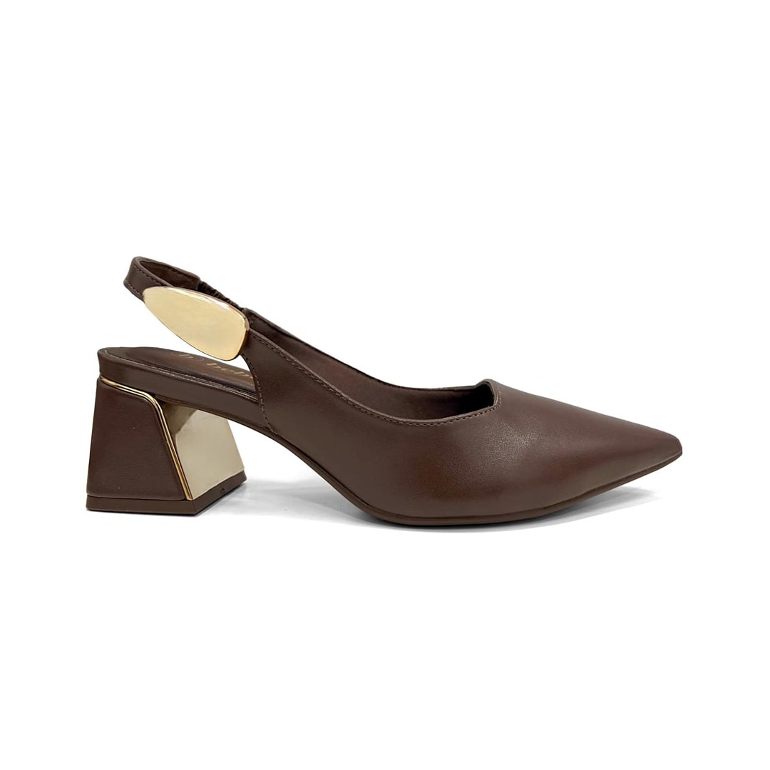 Sapato Bebecê Slingback T3862-615 Expresso Sapato Bebecê Slingback T3862-615 Expresso