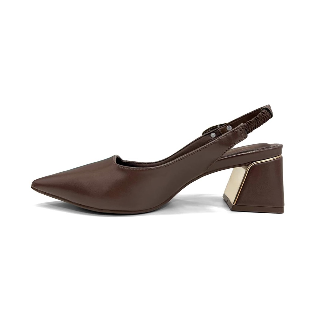 Sapato Bebecê Slingback T3862-615 Expresso Sapato Bebecê Slingback T3862-615 Expresso
