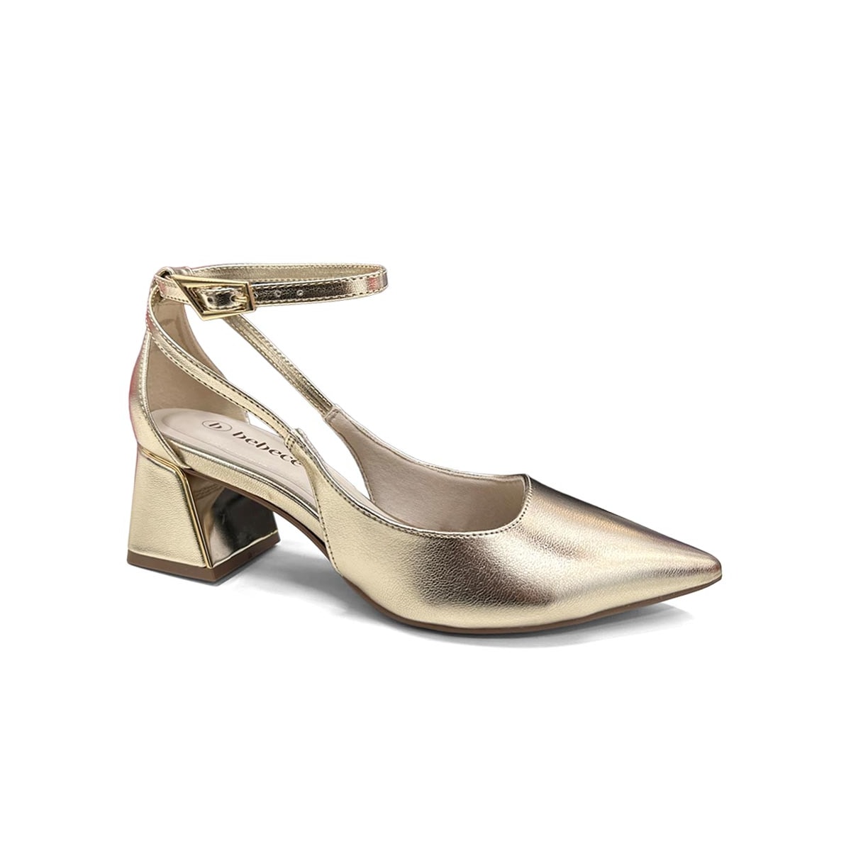 Sapato Bebecê Slingback T3862-616 Dourado