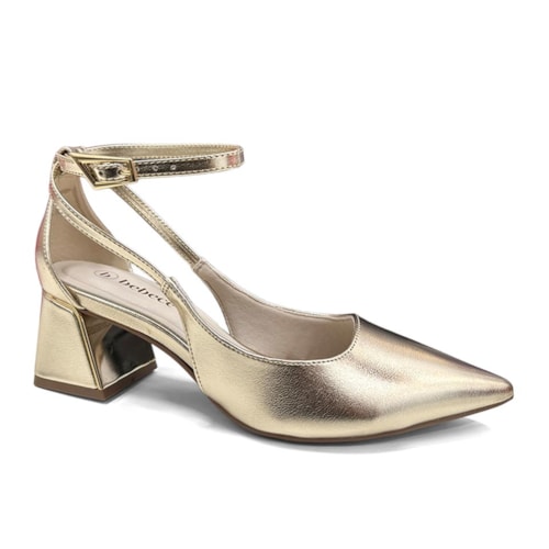 Sapato Bebecê Slingback T3862-616 Dourado