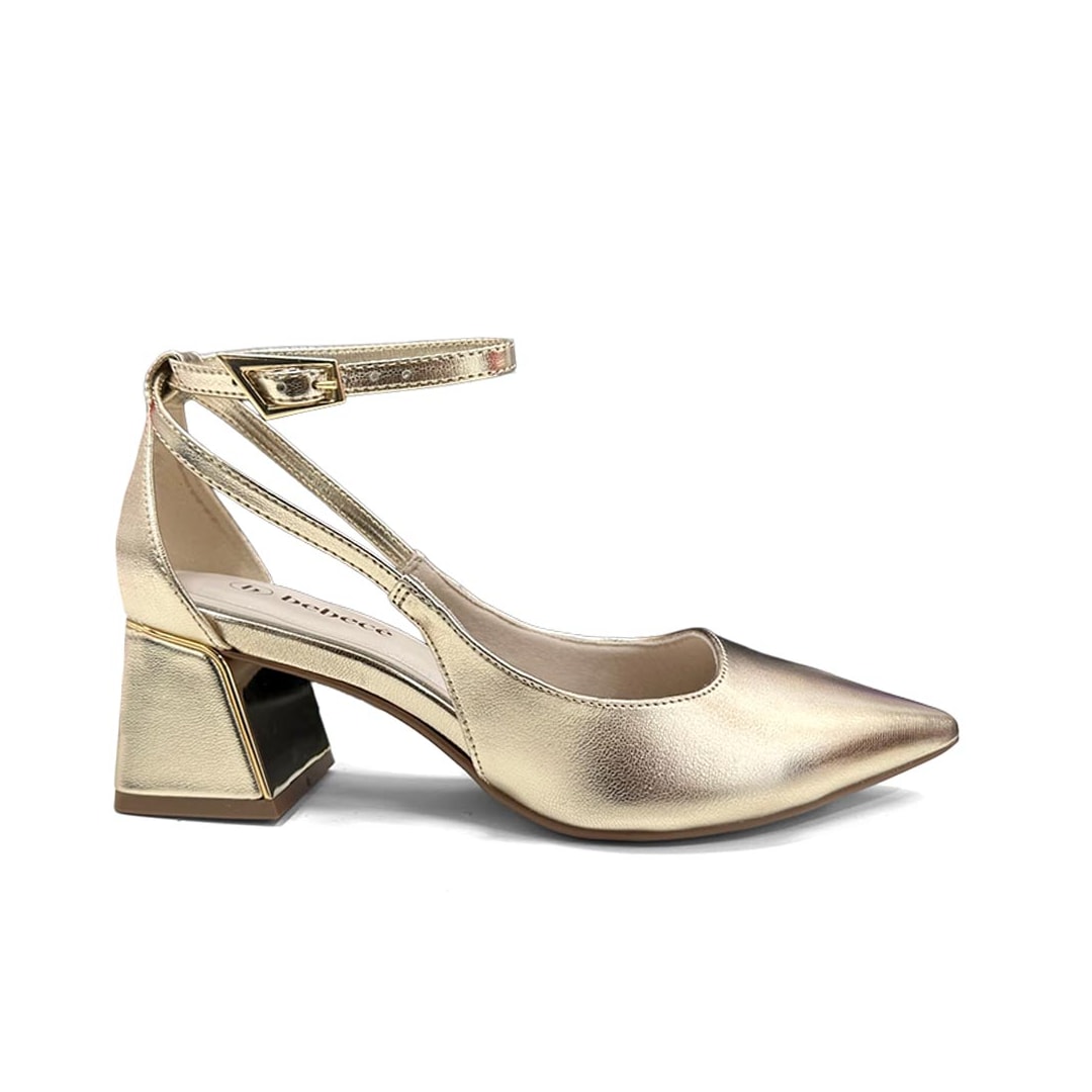 Sapato Bebecê Slingback T3862-616 Dourado