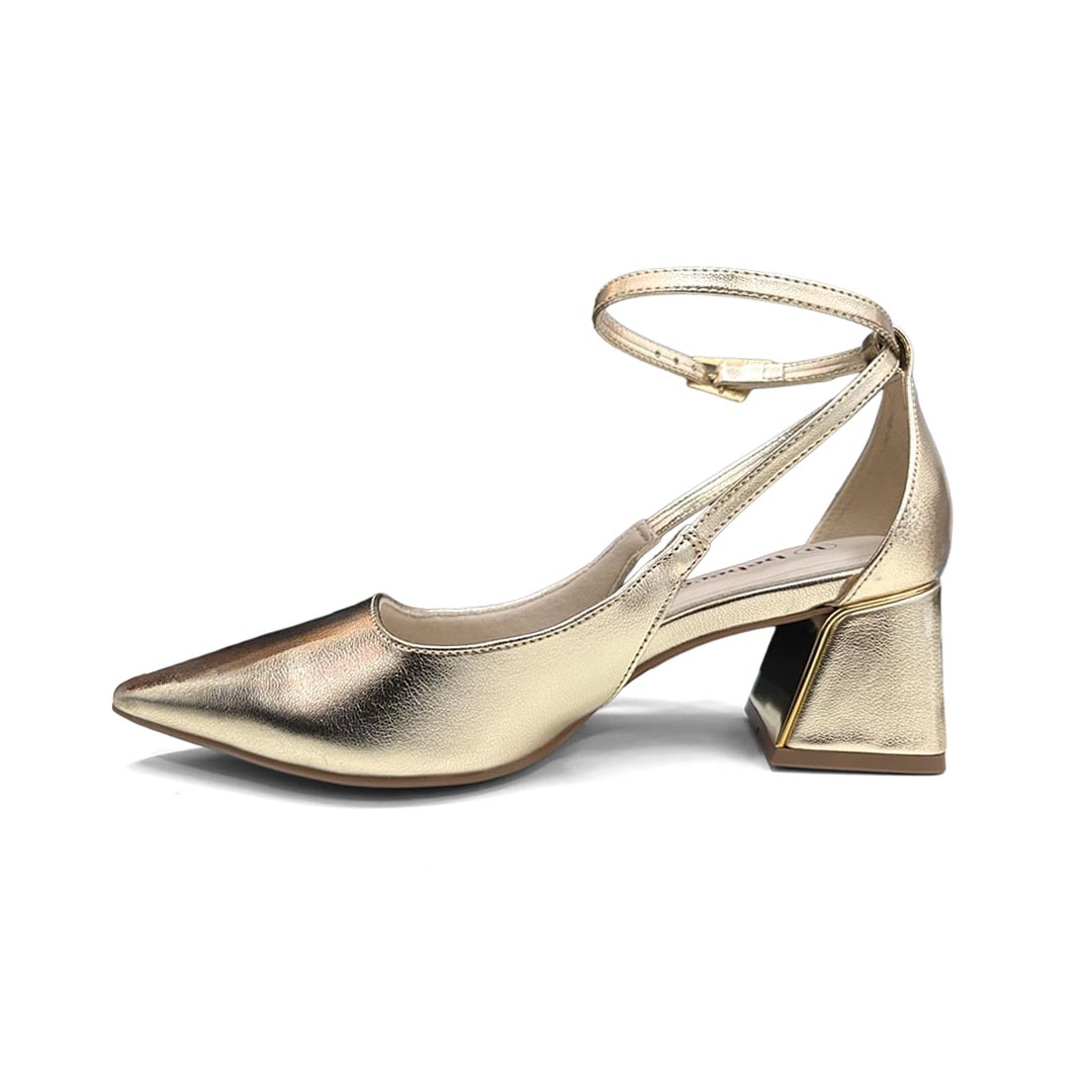 Sapato Bebecê Slingback T3862-616 Dourado Sapato Bebecê Slingback T3862-616 Dourado