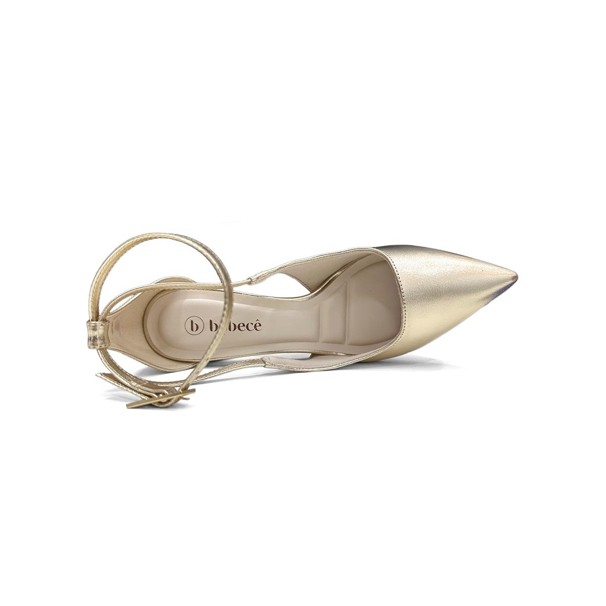 Sapato Bebecê Slingback T3862-616 Dourado