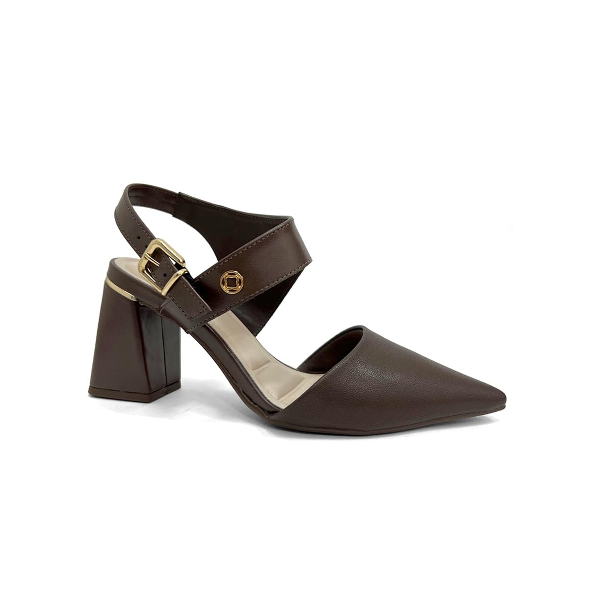 Sapato Bebecê Slingback T7012-022 Expresso Sapato Bebecê Slingback T7012-022 Expresso