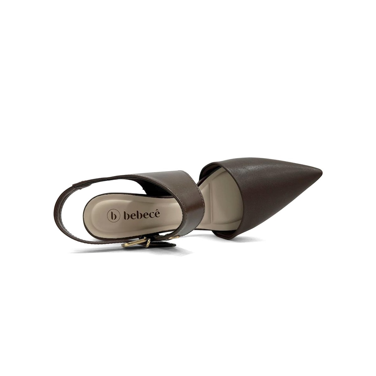 Sapato Bebecê Slingback T7012-022 Expresso Sapato Bebecê Slingback T7012-022 Expresso