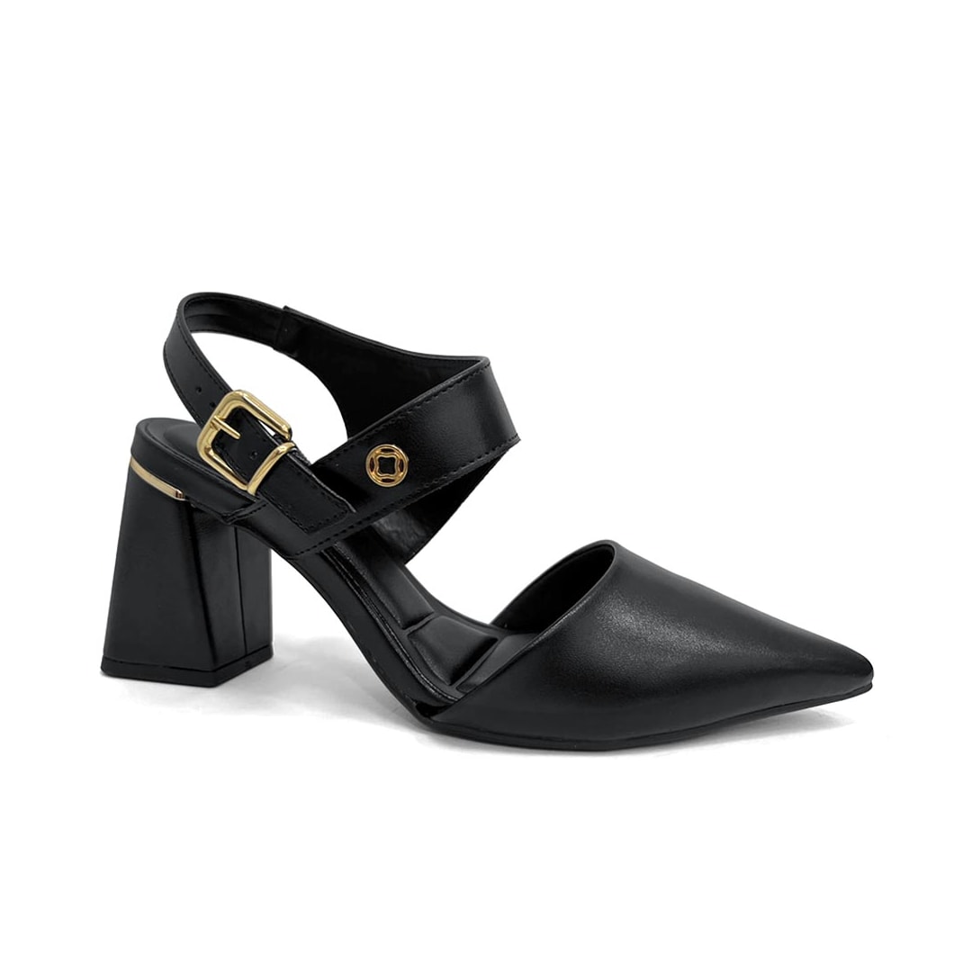 Sapato Bebecê Slingback T7012-022 Preto