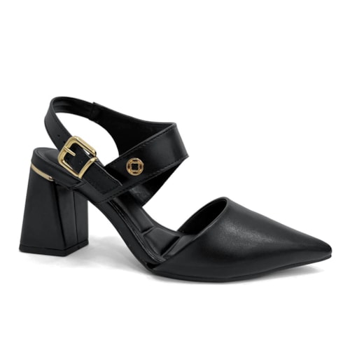 Sapato Bebecê Slingback T7012-022 Preto