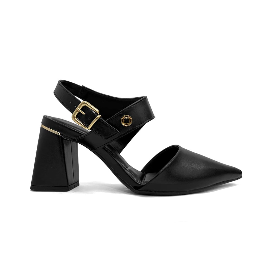 Sapato Bebecê Slingback T7012-022 Preto