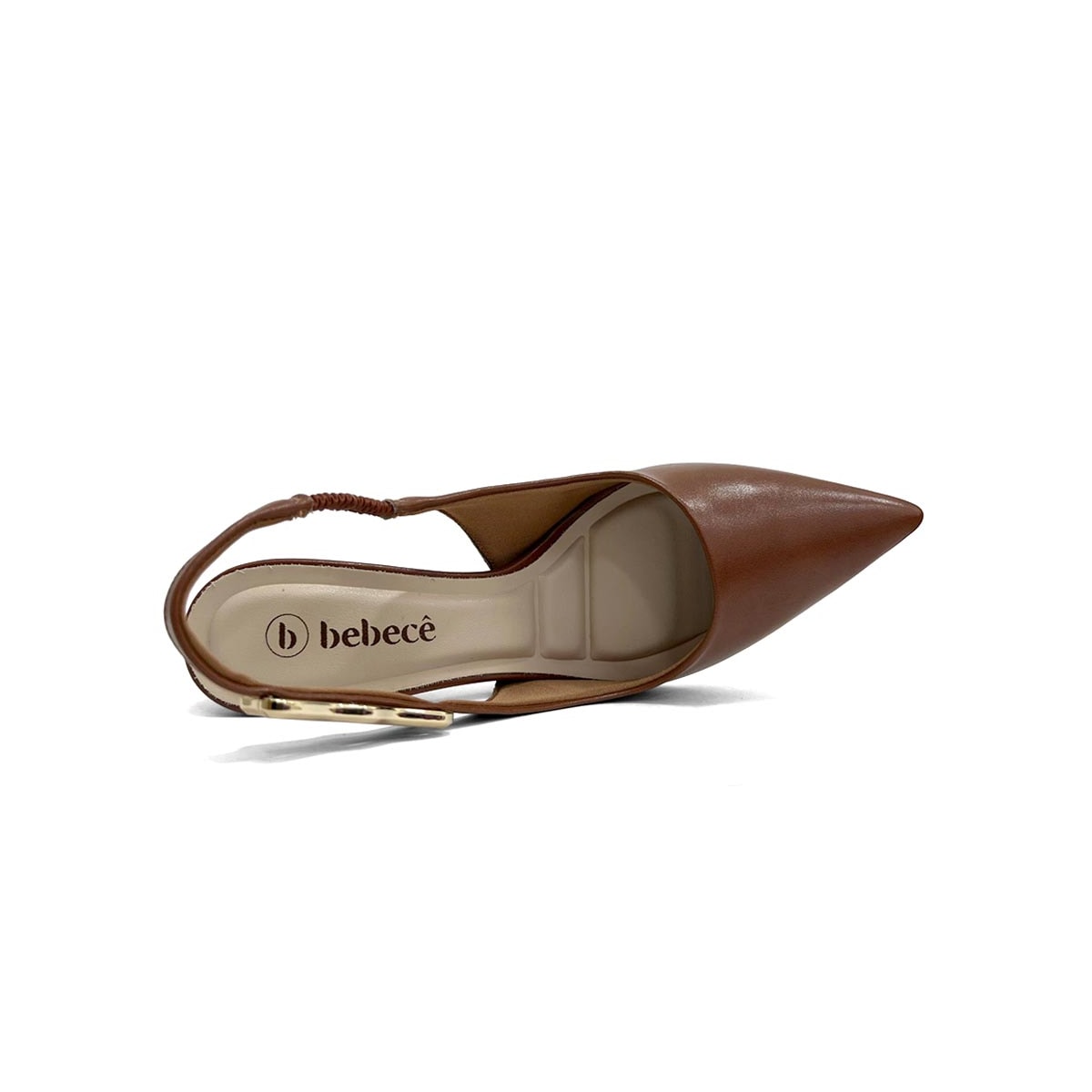 Sapato Bebecê Slingback T7012-028 Pecan Sapato Bebecê Slingback T7012-028 Pecan