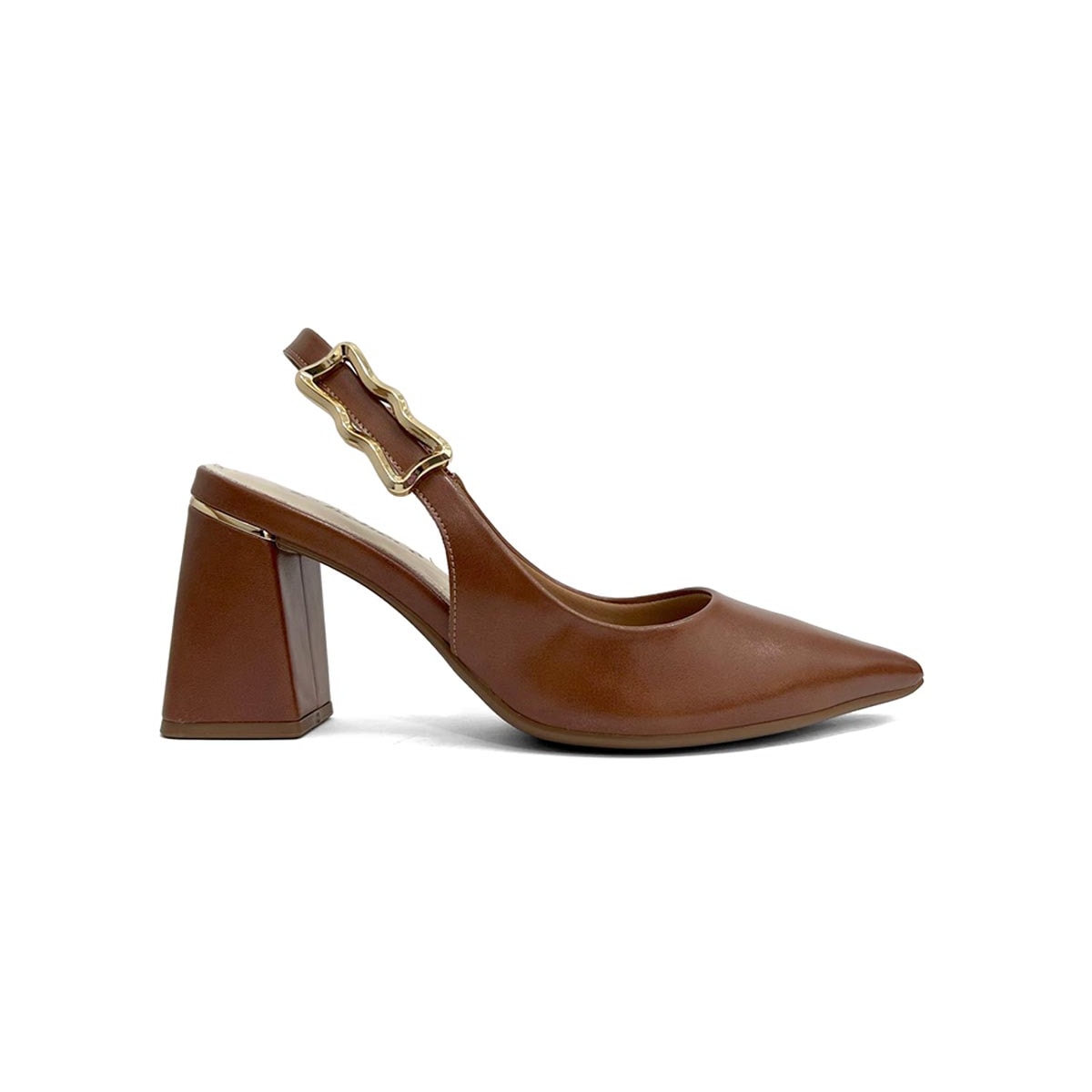 Sapato Bebecê Slingback T7012-028 Pecan