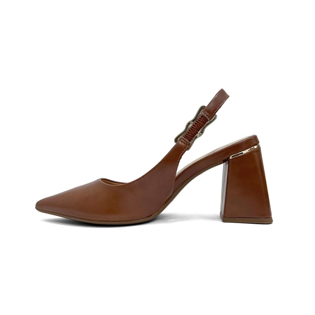 Sapato Bebecê Slingback T7012-028 Pecan