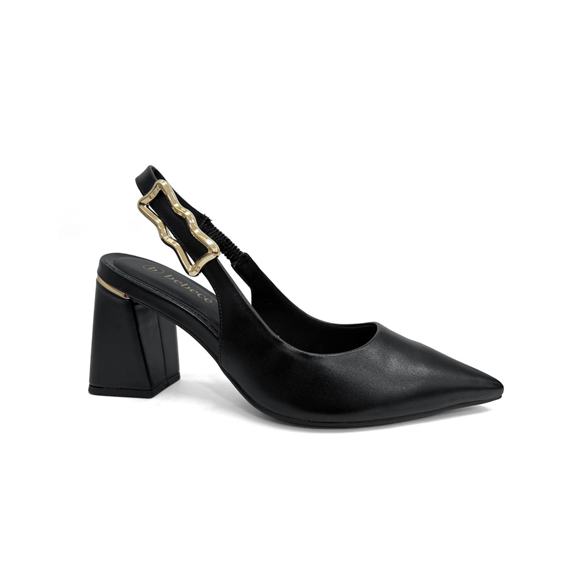 Sapato Bebecê Slingback T7012-028 Preto