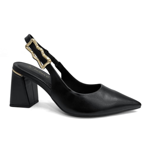 Sapato Bebecê Slingback T7012-028 Preto