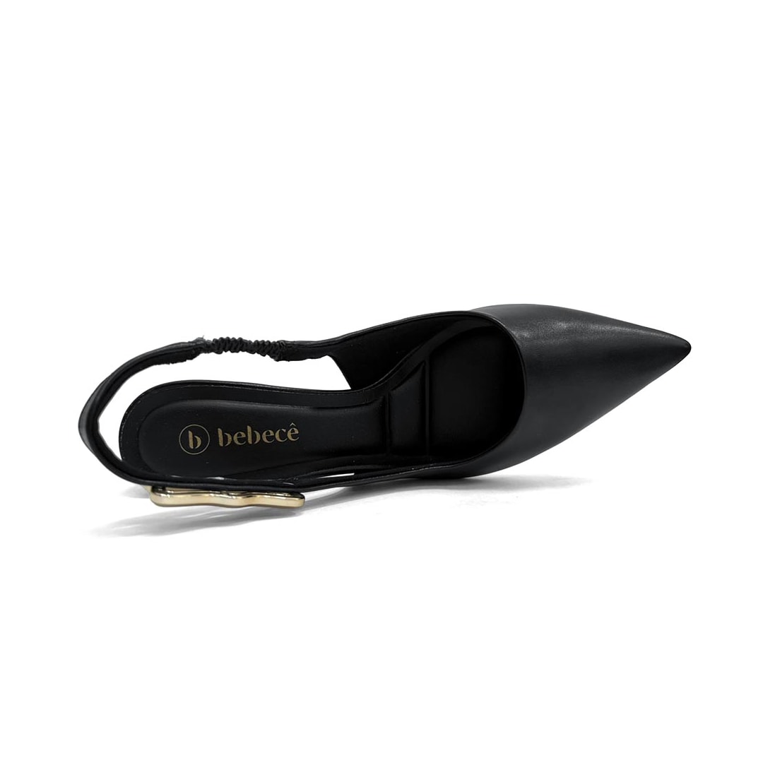 Sapato Bebecê Slingback T7012-028 Preto Sapato Bebecê Slingback T7012-028 Preto