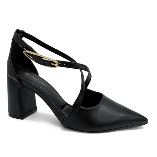 Sapato Bebecê Slingback T7021-247 Preto