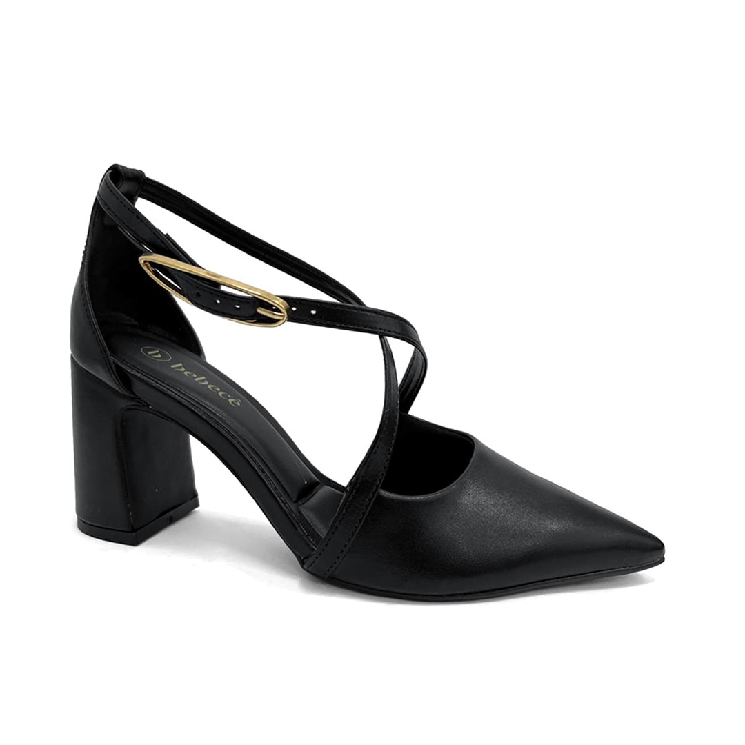 Sapato Bebecê Slingback T7021-247 Preto