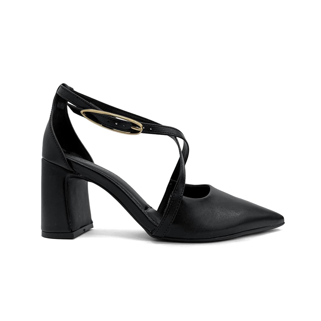 Sapato Bebecê Slingback T7021-247 Preto Sapato Bebecê Slingback T7021-247 Preto