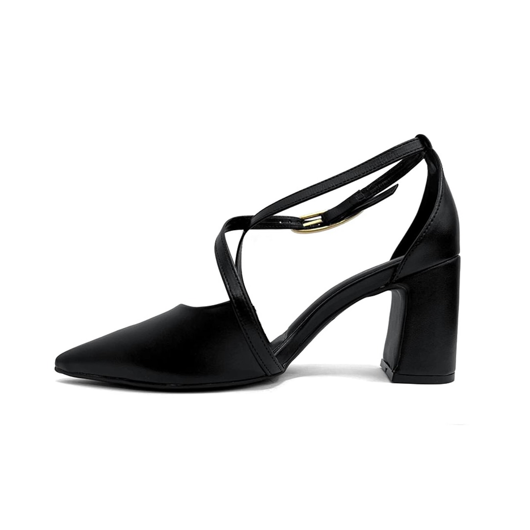 Sapato Bebecê Slingback T7021-247 Preto Sapato Bebecê Slingback T7021-247 Preto