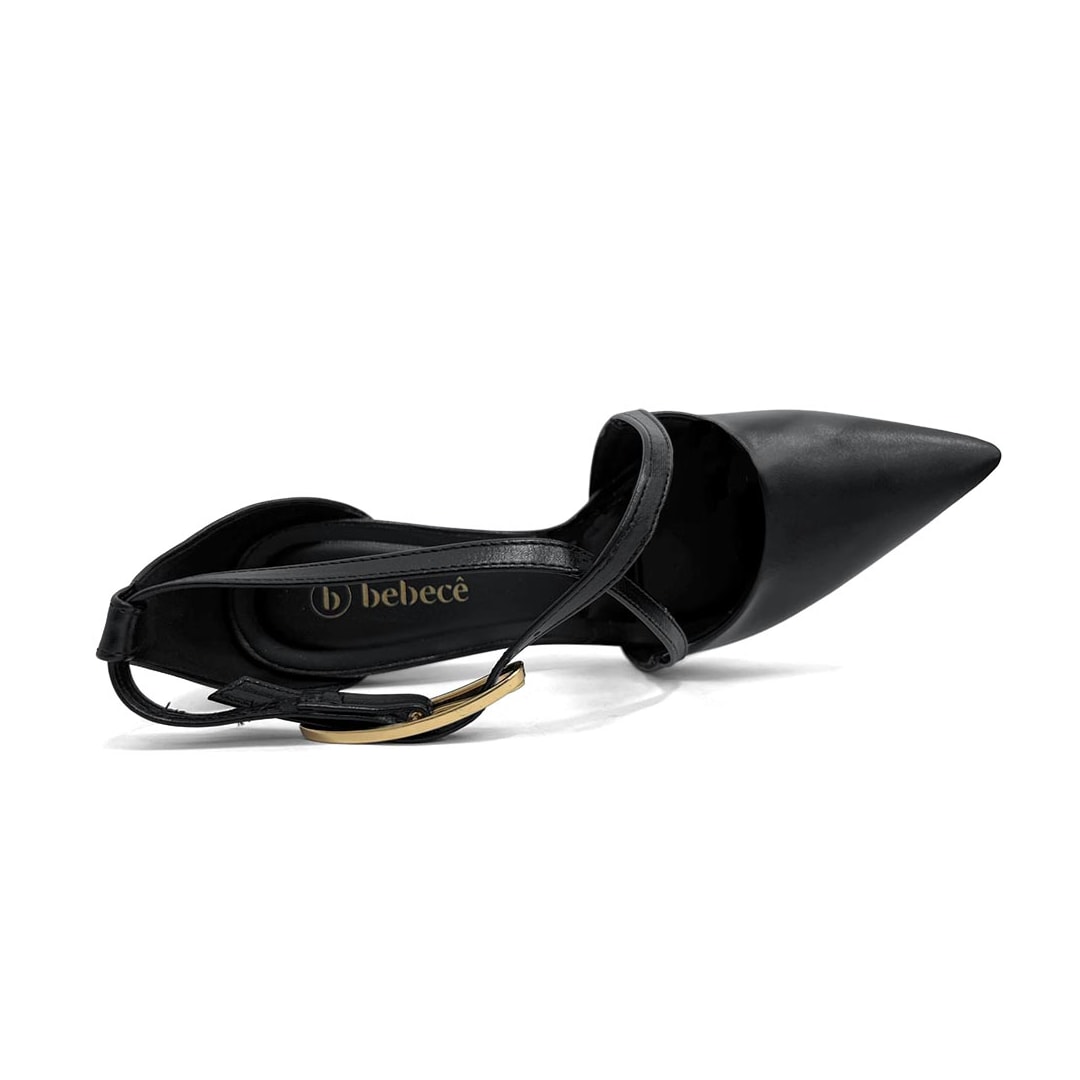 Sapato Bebecê Slingback T7021-247 Preto Sapato Bebecê Slingback T7021-247 Preto