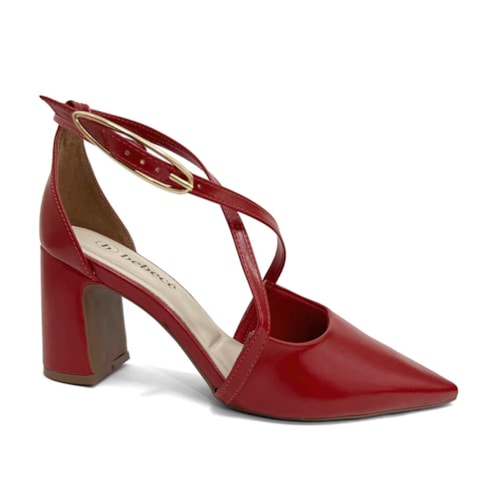 Sapato Bebecê Slingback T7021-247 Scarlet