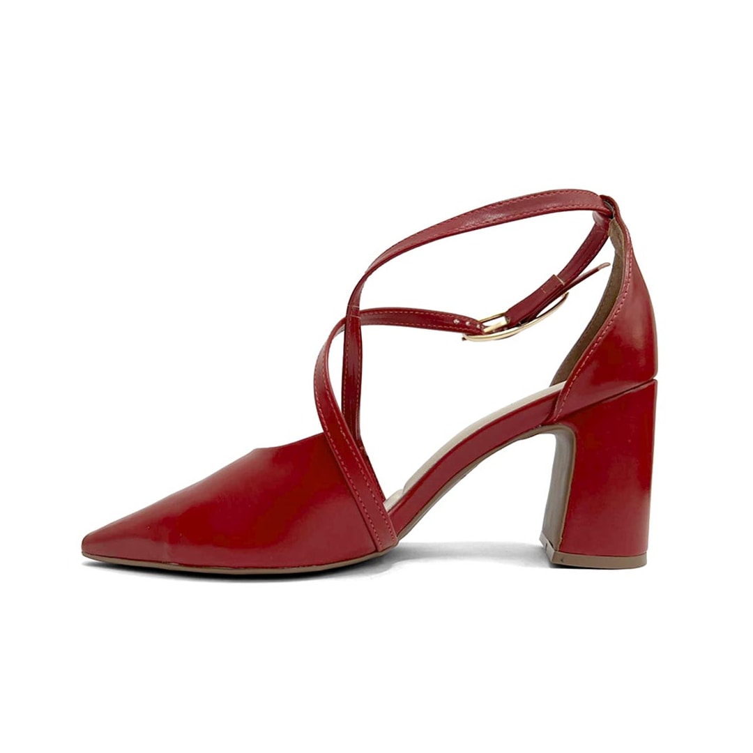 Sapato Bebecê Slingback T7021-247 Scarlet