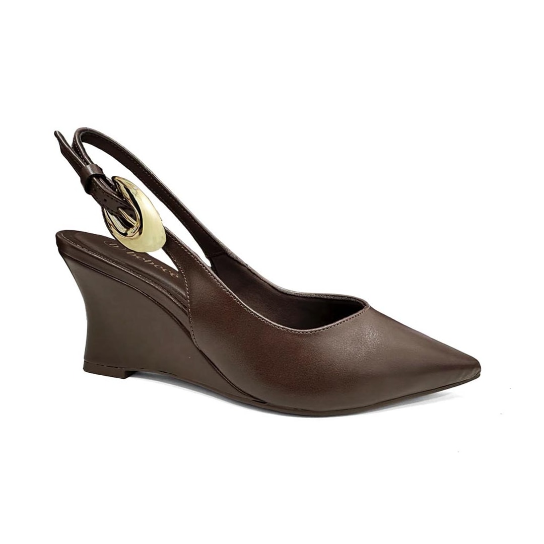 Sapato Bebecê Slingback T7033-041 Cacau