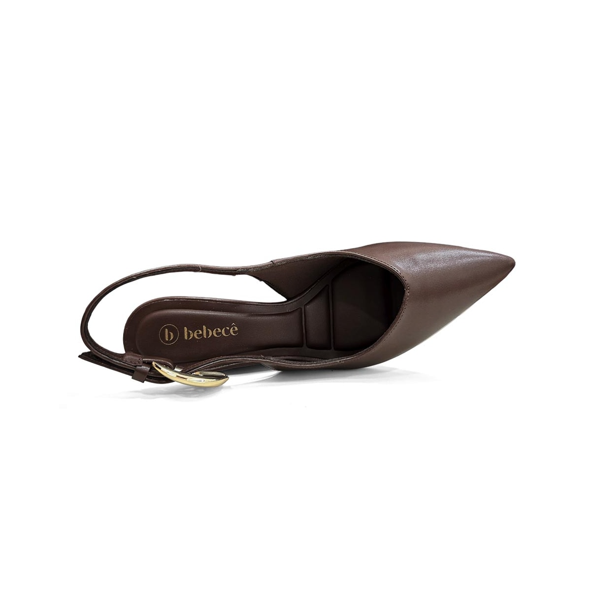 Sapato Bebecê Slingback T7033-041 Cacau