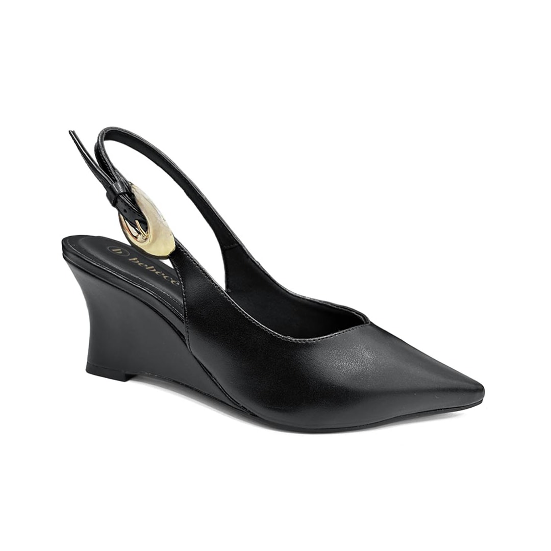 Sapato Bebecê Slingback T7033-041 Preto Sapato Bebecê Slingback T7033-041 Preto