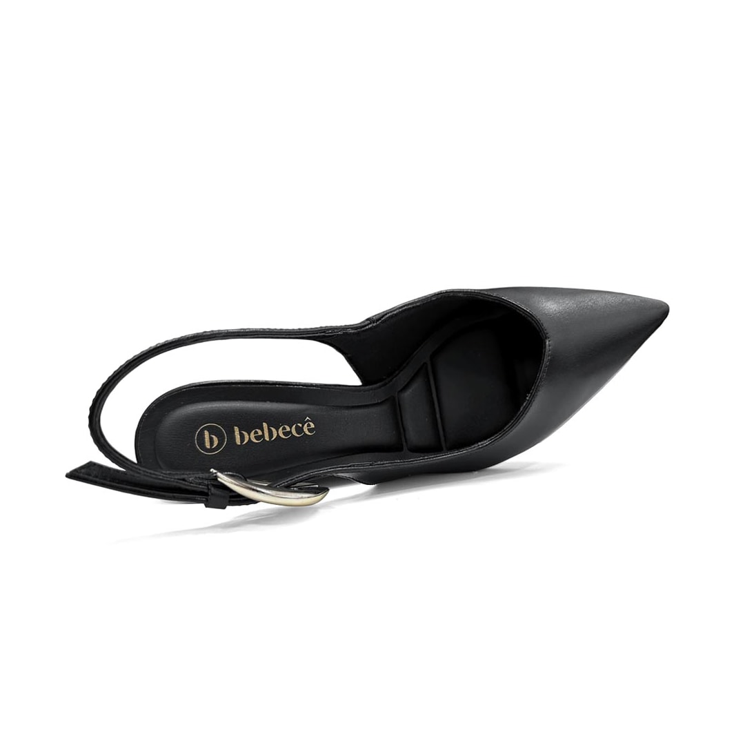 Sapato Bebecê Slingback T7033-041 Preto