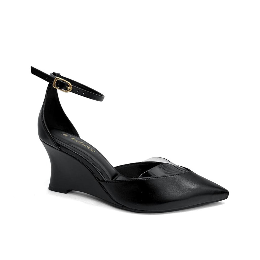 Sapato Bebecê Slingback T7033-043 Preto