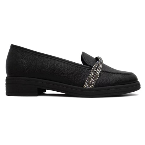 Detalhe - Sapato Beira Rio Mocassim 4312.102 Preto