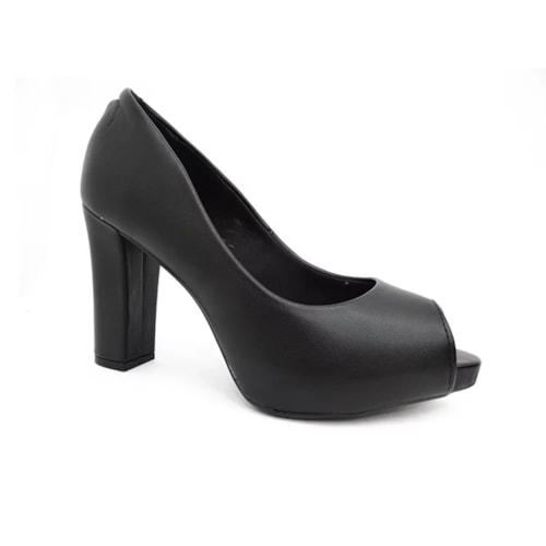 Sapato Beira Rio Peep Toe 4788.301 Preto