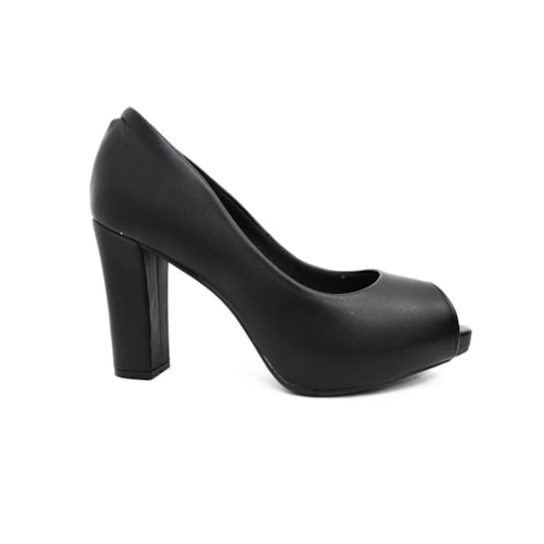 Sapato Beira Rio Peep Toe 4788.301 Preto