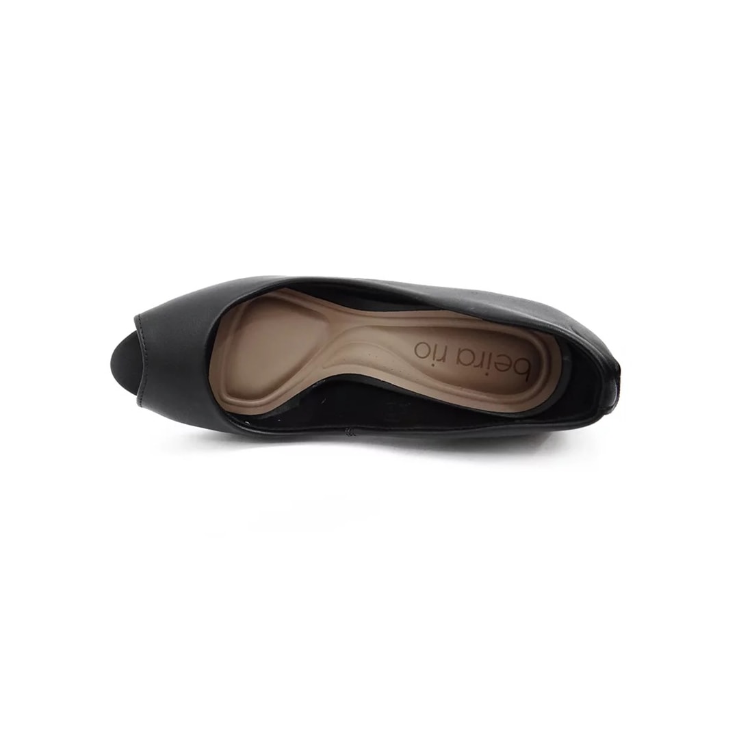 Sapato Beira Rio Peep Toe 4788.301 Preto