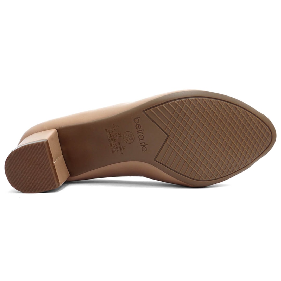 Sapato Beira Rio Salto Bloco 4777.400 Nude' Sapato Beira Rio Salto Bloco 4777.400 Nude'