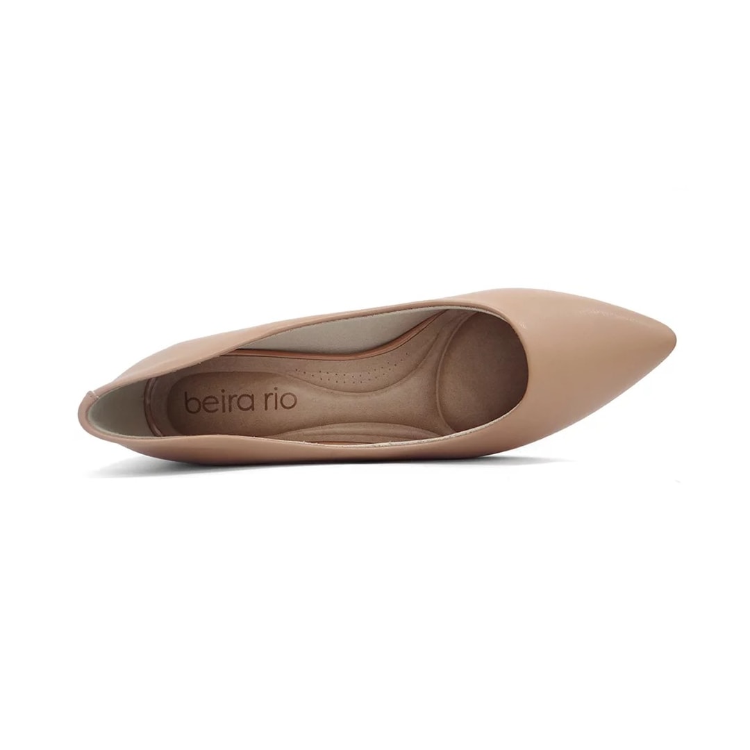 Sapato Beira Rio Scarpin Baixo 4182.200 Nude Sapato Beira Rio Scarpin Baixo 4182.200 Nude